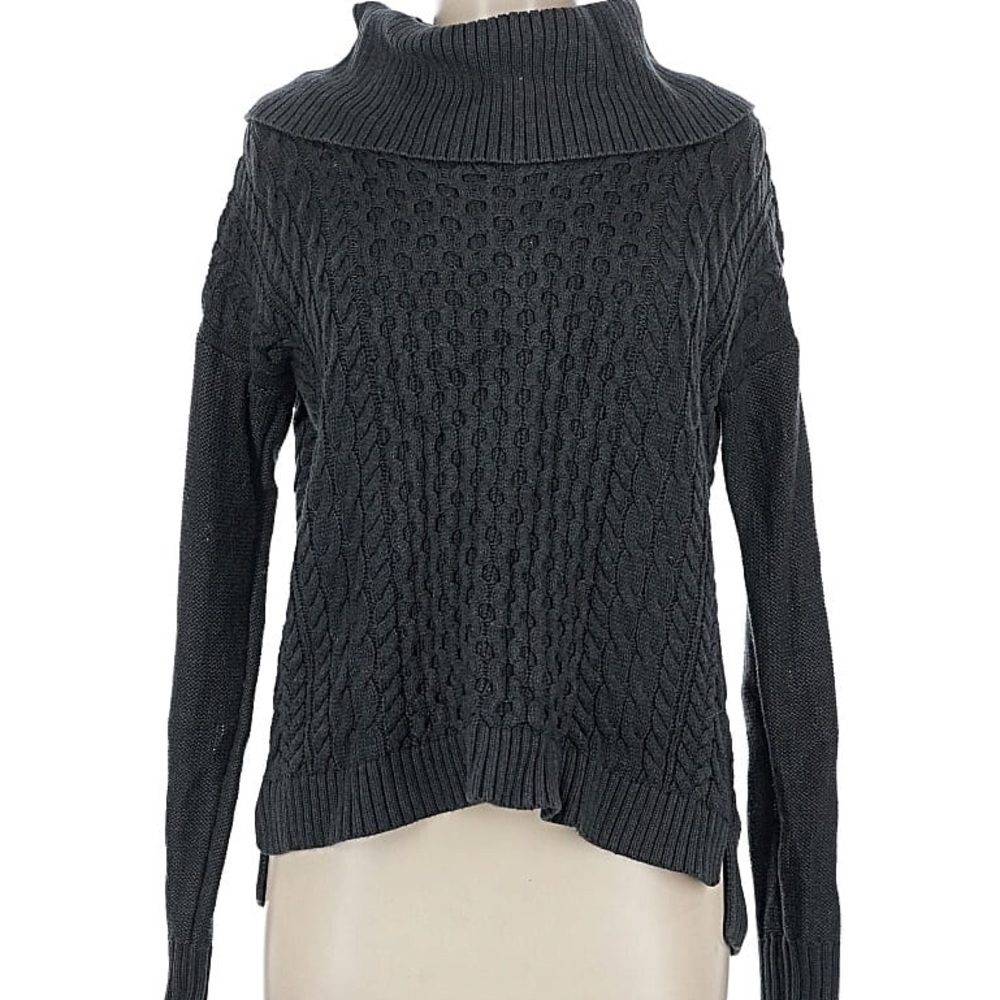 American Eagle Outfitters Charcoal Cowl Neck Sweater